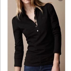 Burberry Brit polo top nova check detail